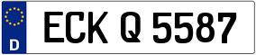 Trailer License Plate